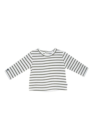 T-shirt e jardineiras - Caqui e branco - Caqui