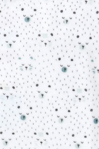 Babygro - Branco e verde-água - Branco