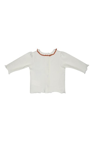 T-shirt e calças - Cru e azul-marinho - Branco