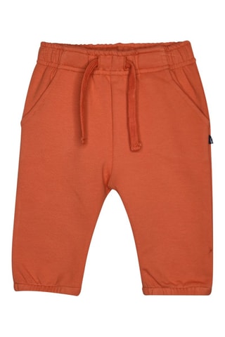 T-shirt e calças de treino - Cru e laranja - Branco