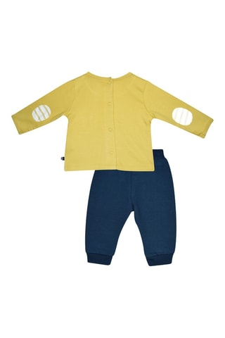 T-shirt e calças - Amarelo e azul-marinho - Amarelo