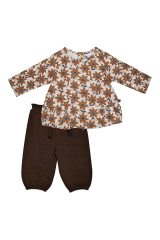 Túnica e calças de treino - Castanho - Castanho