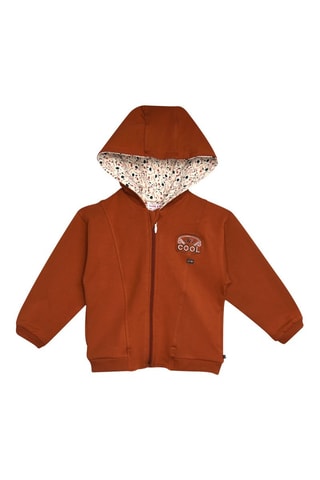 Sweat com capuz - Vermelho-tijolo - Vermelho