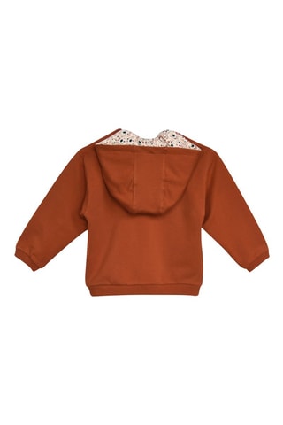 Sweat com capuz - Vermelho-tijolo - Vermelho