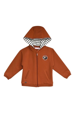 Sweat com capuz - Vermelho-tijolo - Vermelho