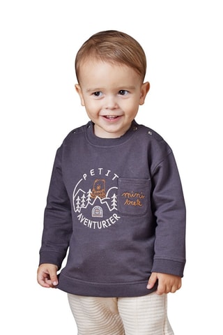 Sweat e calças - Antracite e cru - Antracite