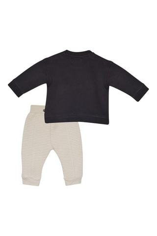 Sweat e calças - Antracite e cru - Antracite