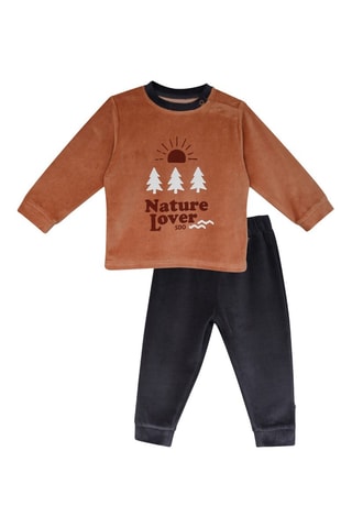 Pijama - Castanho e preto - Castanho