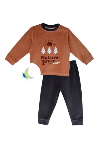 Pijama - Castanho e preto - Castanho