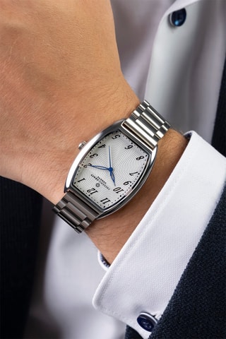 Stalen Quartz Horloge - Zilverkleurig - Frederic Graff