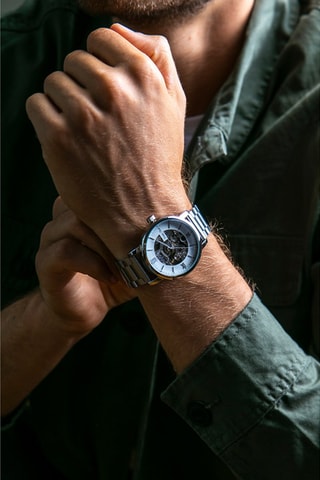 Automatisch Stalen Horloge - Zilverkleurig - Walter Bach