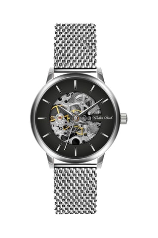 Automatisch stalen tourbillon horloge- Zilverkleurig - Walter Bach