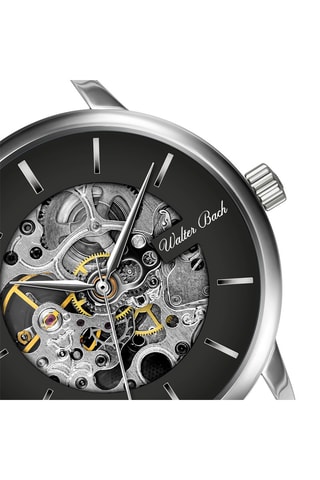 Automatisch Leren Horloge Zwart en Zilverkleurig