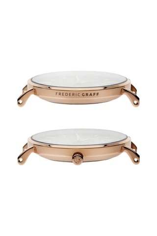 Stalen en Parelmoeren Quartz Horloge - Frederic Graff