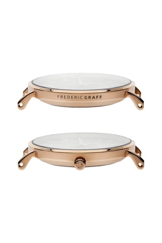 Stalen Quartz Horloge - Zwart en Roségoudkleurig - Frederic Graff