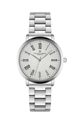 Stalen Quartz Horloge - Zilverkleurig - Frederic Graff