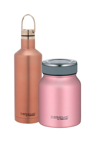 Roestvrijstalen Thermosfles en Thermosvershoudbakje - 50 cl