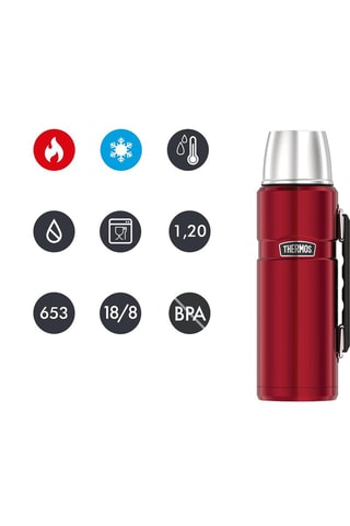 Roestvrijstalen Thermosfles King - 1,2 l