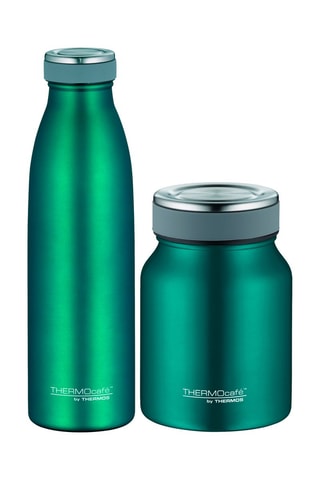 Roestvrijstalen Thermosfles en Thermosvershoudbakje - 50 cl