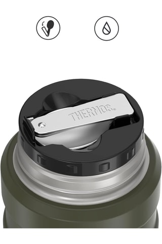 Roestvrijstalen Thermosvershoudbakje en Lepel King - 47 cl