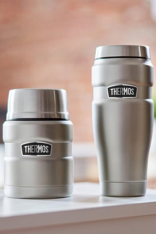 Roestvrijstalen Thermosvershoudbakje en Lepel King - 47 cl