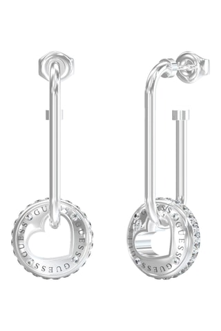 Oorbellen Rolling Hearts - Zilverkleurig