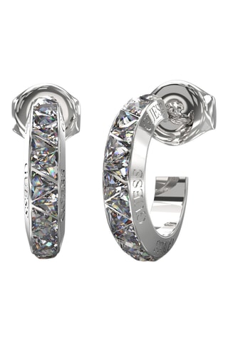 Creolen Trinity - Zilverkleurig en Wit