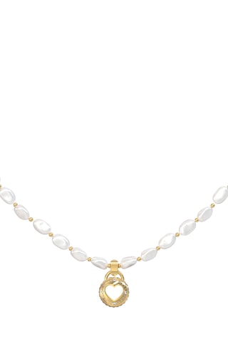 Ketting Rolling Hearts - Goudkleurig