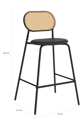 2 taburetes Clarisse - 56 x 51 x 102 cm