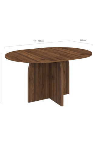 Mesa extensible Japandi - 110/150 x 75 x 110 cm