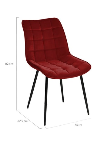 4 sillas contemporáneas Melinda - 46 x 82 x 62,5 cm