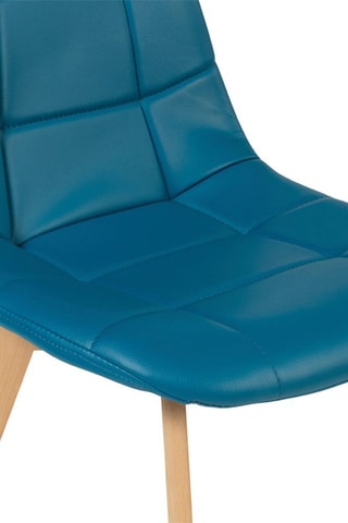 4 sillas Rafaela - Patas de madera de haya - 47 x 86 x 55 cm