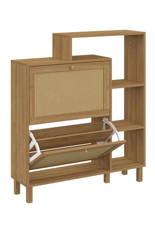 Zapatero Erin de 2 puertas abatibles - 86,5 x 23,5 x 98,5 cm