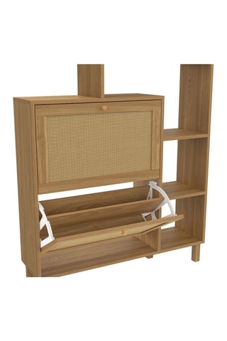 Zapatero Erin de 2 puertas abatibles - 86,5 x 23,5 x 98,5 cm