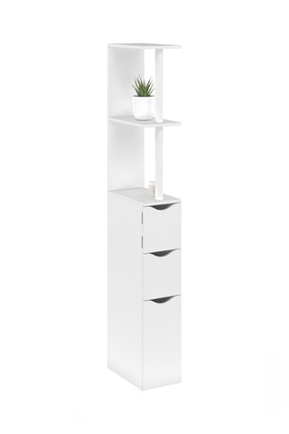 Columna para cuarto de baño de 1 puerta - 15,2 x 33 x 136 cm