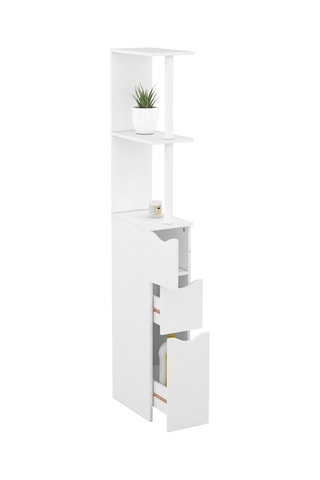 Columna para cuarto de baño de 1 puerta - 15,2 x 33 x 136 cm
