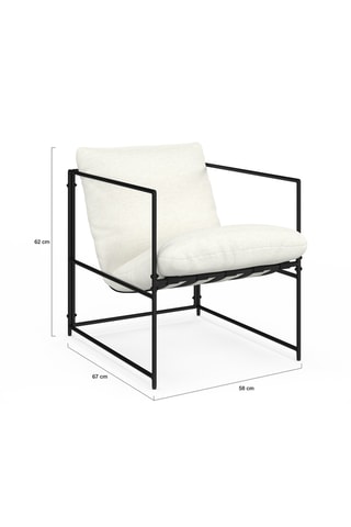Sillón Penelope - Blanco y negro