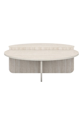 Mesa de centro asimétrica - 90 x 35 x 90 cm