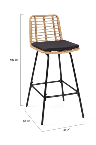 2 taburetes Cuva - 47 x 102 x 52 cm