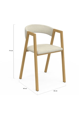 4 sillas Elsa - 46 x 74 x 48 cm