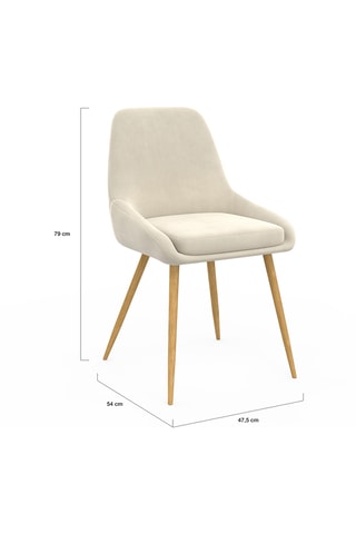 6 sillas Olvia - 47,5 x 79 x 54 cm