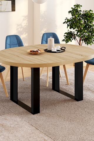 Table ronde extensible Brixton - 110/150 x 110 x 75 cm