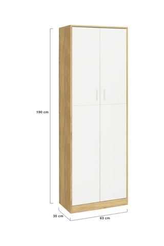 Armario 2 puertas Mimosa - 63 x 190 x 35 cm
