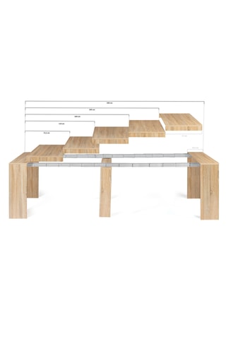 Console extensible Nora - 49/300 x 75 x 90 cm