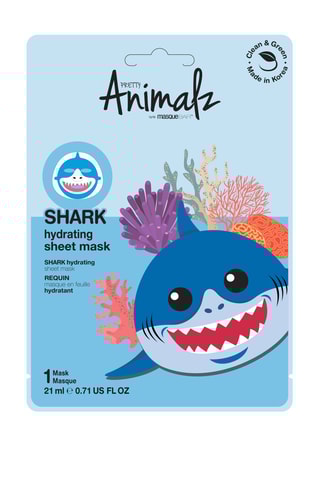 Maschera viso idratante Animalz Shark - Pelli secche - 21 ml