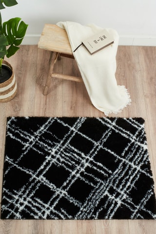 Tapis Oslo - Noir et blanc