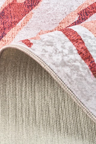 Tapis Stampa - Beige et rouge