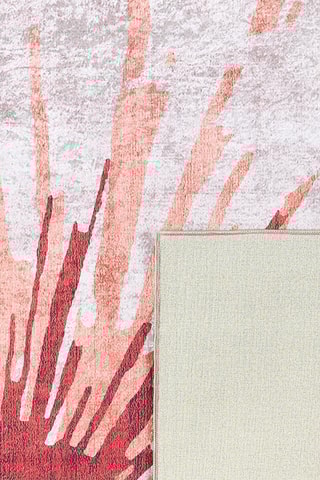 Tapis Stampa - Beige et rouge