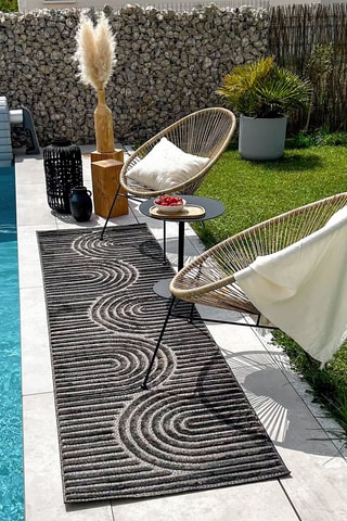 Tapis Santorini - Noir