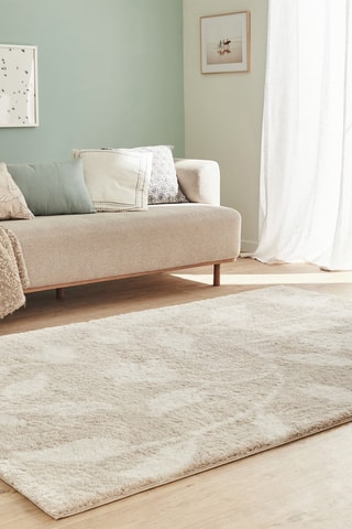 Tapis Oslo - Beige et blanc
